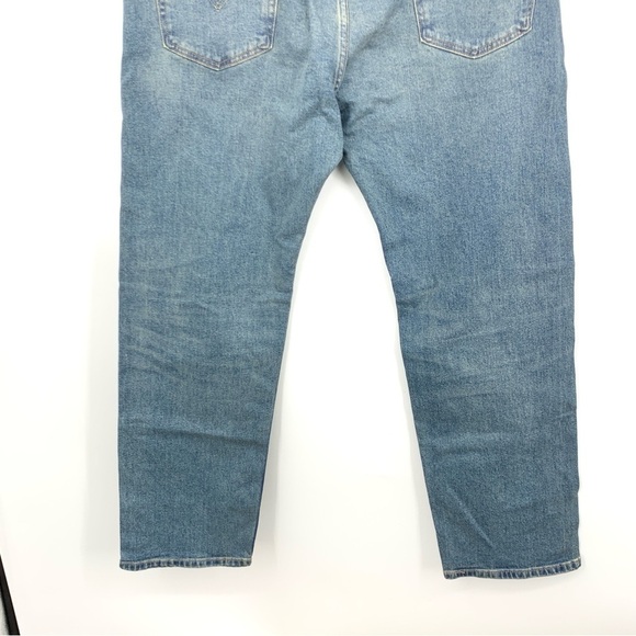 Levis Men Size 38 x 30 Jeans 505 Regular Fit Straight Light Wash Pants Stretch - Picture 6 of 9